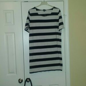 FOREVER 21 PLUS striped mini dress 3X