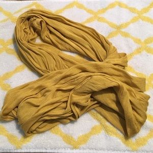 Mustard gold infinity scarf