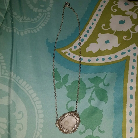 Drusy quartz necklace - Picture 1 of 2