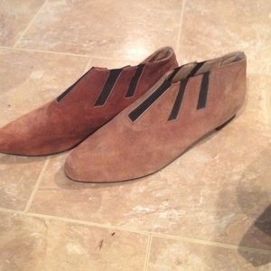 Suede half boots