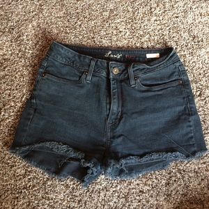 Levi's black high waisted shorts