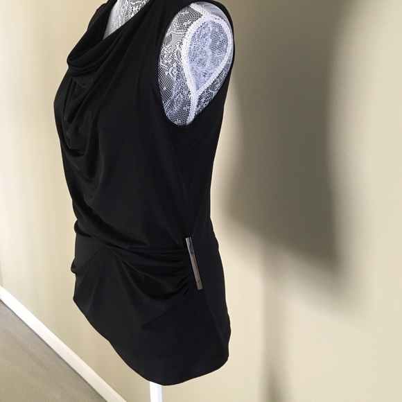 NWT Michael Kors Sleeveless Black Top - Picture 2 of 5