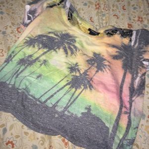 a colorful crop top