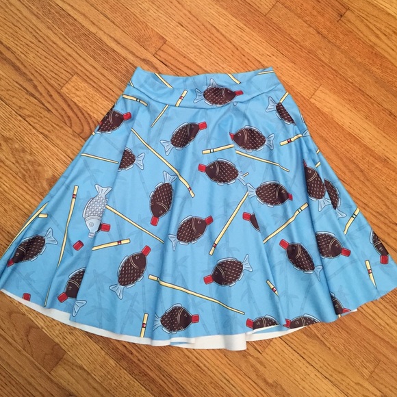 ✨Sale✨ Black Milk Soy Fishy Blue Pocket Skater Skt