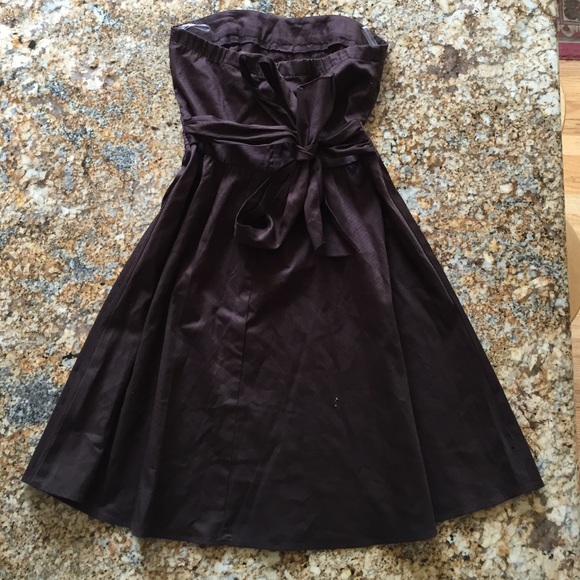 New Teeze me brown tie up dress size 5 - Picture 2 of 3