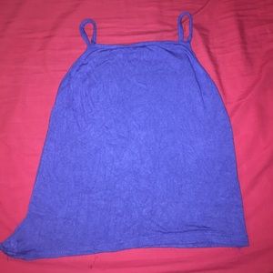 Blue crop top