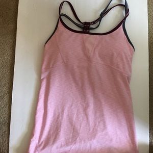 Zella pink bra workout top size small