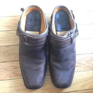Frye Belted harness Mules 7.5