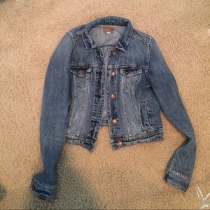 American Eagle Distressed Denim Jacket