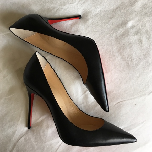 Christian Louboutin Black Leather Pumps