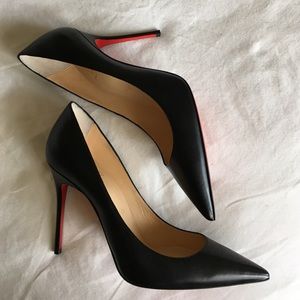 Christian Louboutin Black Leather Pumps