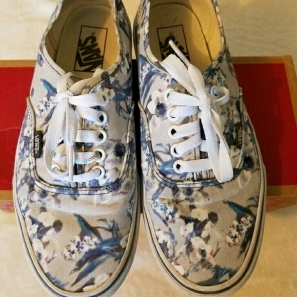 Blurred Floral Vans