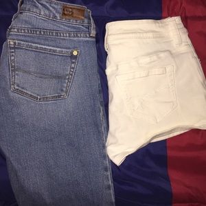 Bundle of bullhead high waisted shorts and skinny