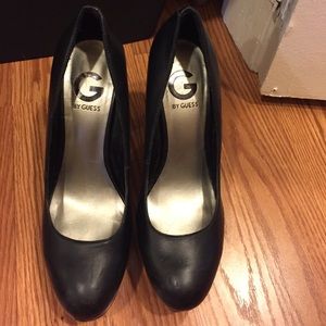 Black platform heels