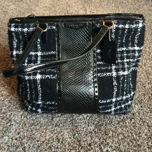 Plaid coach bag