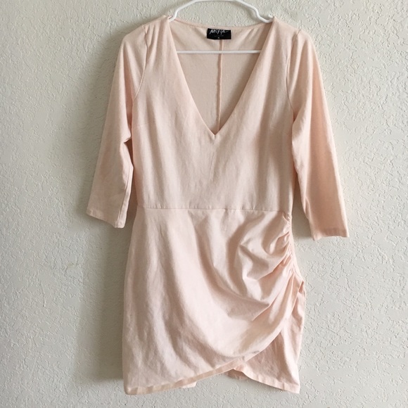 Nasty Gal Light Pink Bodycon Dress!