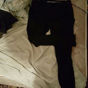Black mid-rise skinny jeans s