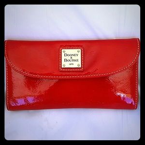 Dooney and Bourke red patent wallet