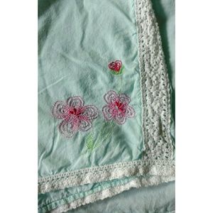 Planet Sleep shorts w/ floral embroidery