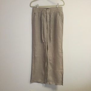 Zara wide leg linen pants