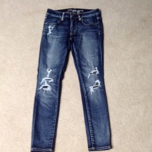 American Eagle Distressed Jegging Jeans Size 6