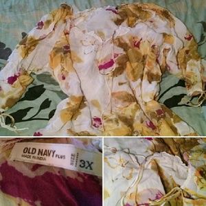 Floral 3/4 Sleeve Top