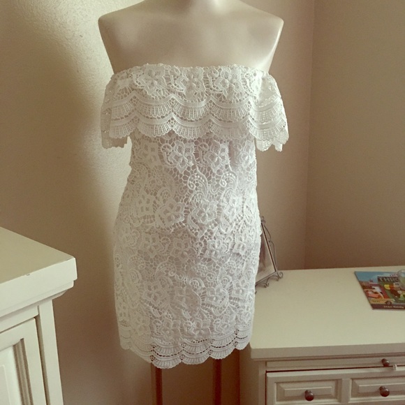 NWT white lace dress