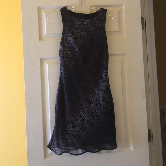 Grey & Black Printed Dress