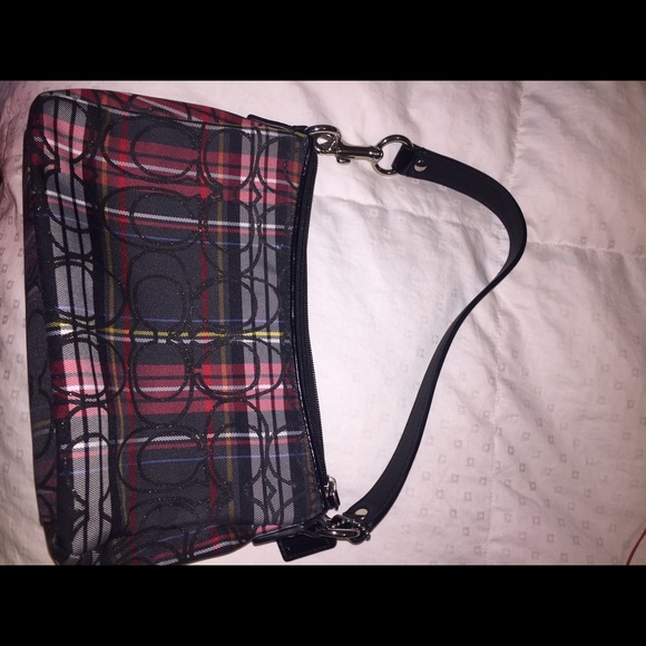 Coach tartan plaid small purse