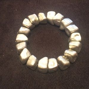Silver Rock Bracelet
