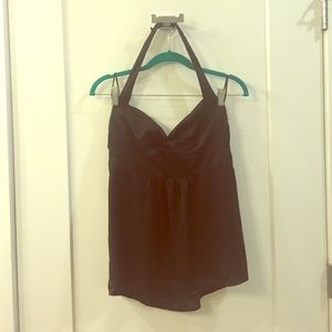 American Eagle Black Adjustable Halter Top