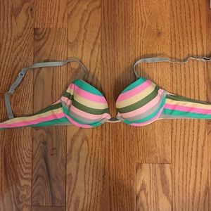 SOLD Colorful Striped T-shirt Bra