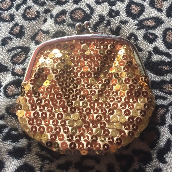 Gold change purse