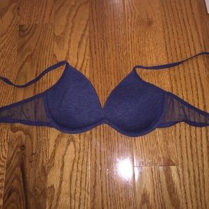 SOLD Navy Polkadot Lace Bra