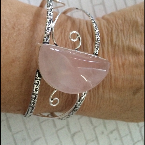 ⬇️🌺SALE!⬇️🎀STERLING SILVER Rose Quartz Bracelet - Picture 2 of 3