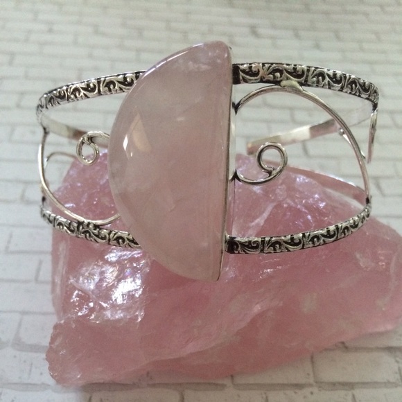 ⬇️🌺SALE!⬇️🎀STERLING SILVER Rose Quartz Bracelet - Picture 3 of 3