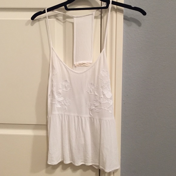 White flowy tank