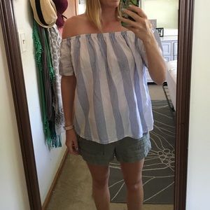 Gap off the shoulder top xs