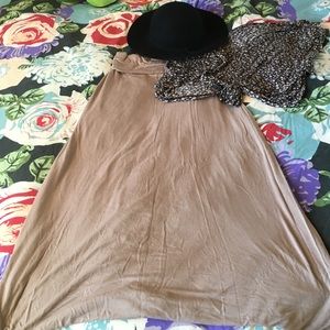 Fold over maxi skirt - size S/M