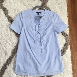 Jcrew lace up top
