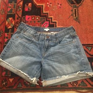 J Crew denim cut offs