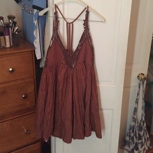 Free People dress in copper, never worn with tags