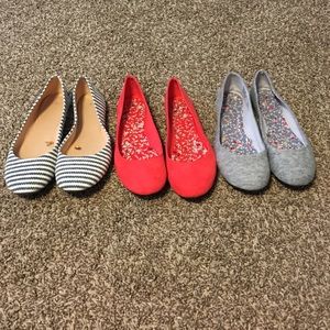 Set of 3 flats
