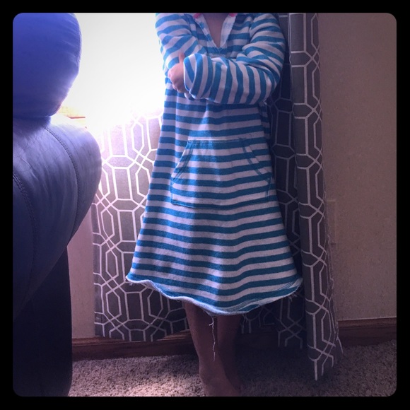 Stripped Swim Suit Cover up