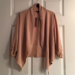 NWT lightweight dark cream blazer.