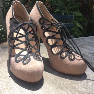 Shoemint Platform Lace up Shoes