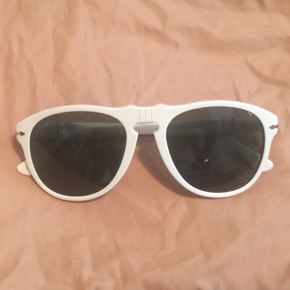 Persol 649 rare XL 58mm size white black