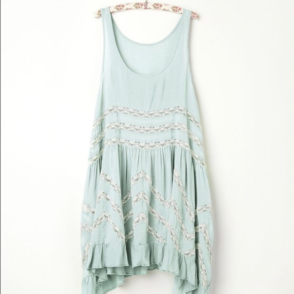 Free People Voile Trapeze Slip - Mint