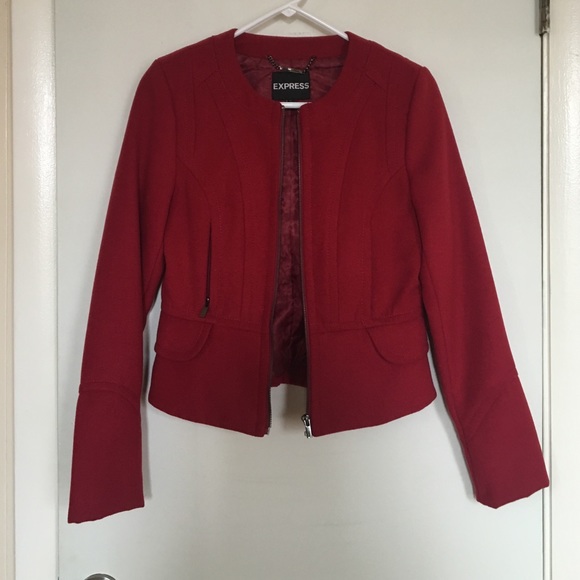 Express red jacket