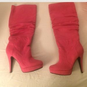 High heeled boots
